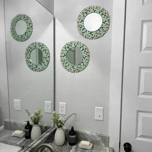 DXYAKY 3 Pack Floral Ornate Decorative Wall Mirror - Image 6