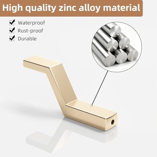 Heavy Duty Wall Hooks for Hanging, 40 lbs Single Coat Hooks & Towel Hooks Wall - Image 4