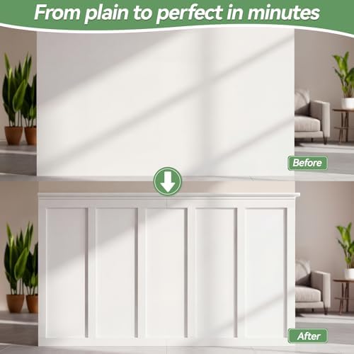 160'' L X 47'' W MDF Board and Batten Wall Panel Kits Paintable - Image 6