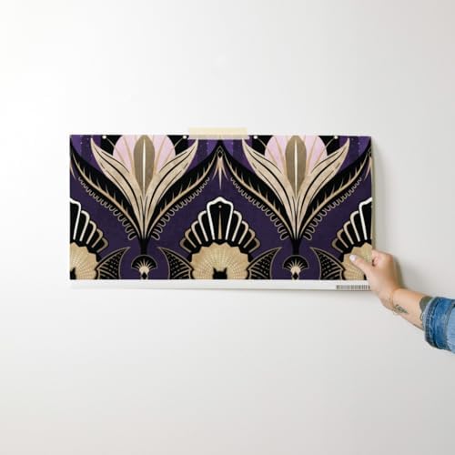 Spoonflower Art Deco Bats Peel and Stick Wallpaper - Image 7