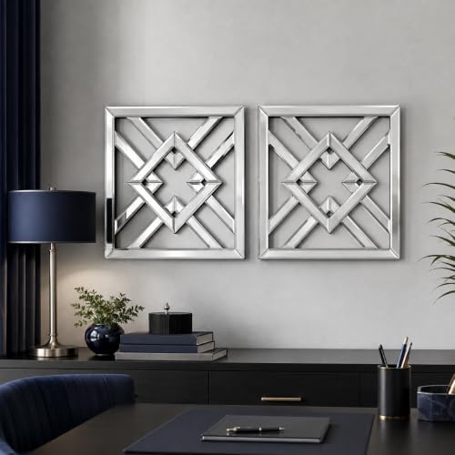 Square Decorative Wall Mirror 12 x 12 Inch, Modern Wall Mounted Accent Mirror - Image 5