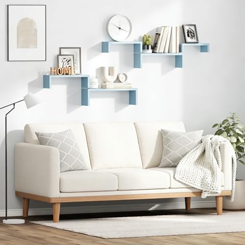 SRIWATANA Blue Floating Shelves - Image 4