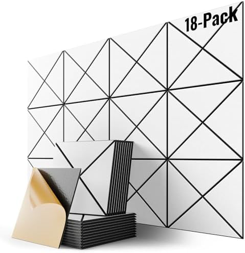 18 Pack Acoustic Panels by Lebenforce