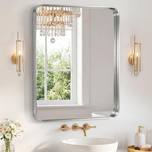 Sweetcrispy Bathroom Mirror 36x30 Inch, Vanity Mirror by Sweetcrispy