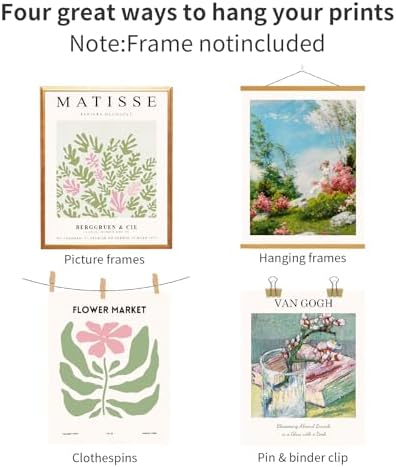 QIAOMICS Colorful Flower Market Wall Art Prints, Abstract Matisse - Image 5