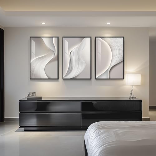 Large Framed Modern Abstract Wall Art - Image 3