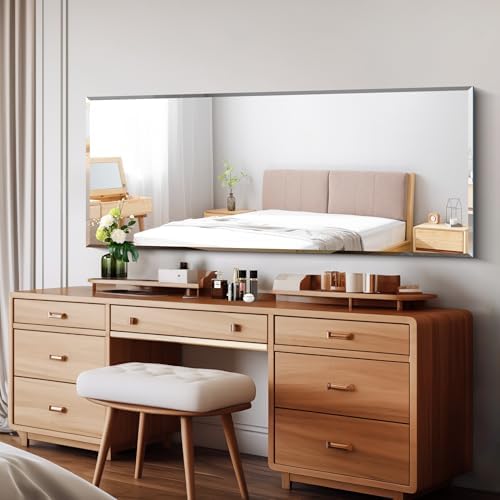 CILIBER Beveled Mirror, 24x60 Large Frameless Bathroom Mirrors - Image 2