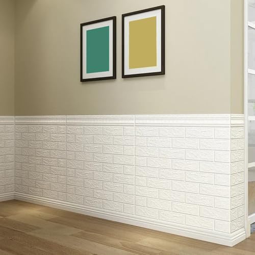 Waterproof Wall Panels 27.5" x 196.8" Faux Brick Wallpaper Peel and Stick Art - Image 5