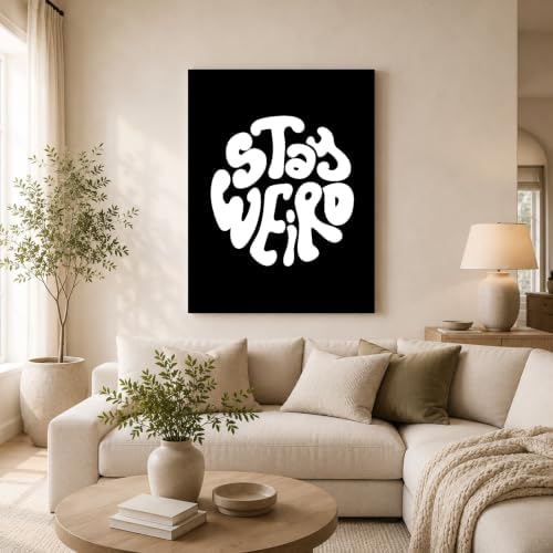 InkFlow Posters Stay Weird Canvas Poster - Image 3
