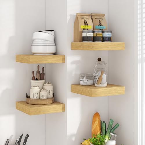 8 Inch Square Floating shelves for Wall, 8In Deep, Invisible Brackets - Image 2