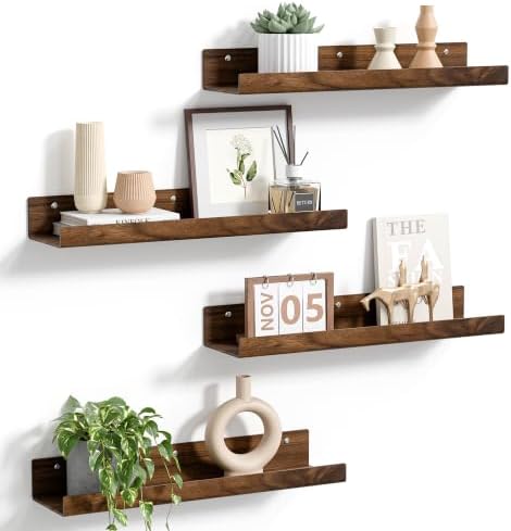 upsimples 4 Pcs 15" Acrylic Shelves by upsimples