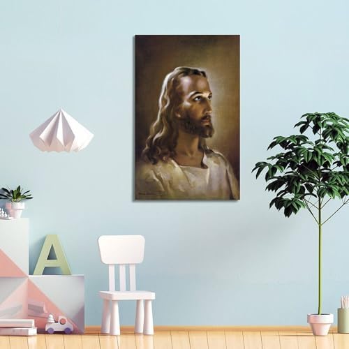 Warner Sallman Head of Christ Jesus Painter Work Posters Modern Classroom - Image 4