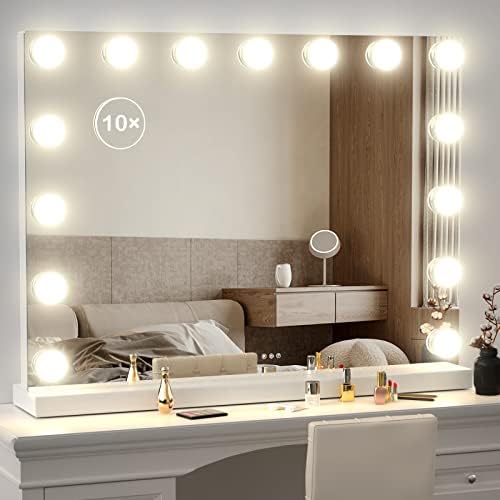 Gvnkvn Vanity Mirror with Lights Lighted Makeup Mirror with 15 Dimmable LED by Gvnkvnlightupyourhome