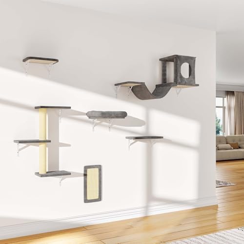 12-in-1 Cat Wall Shelves, Wall Mounted Cat Climber - Image 6