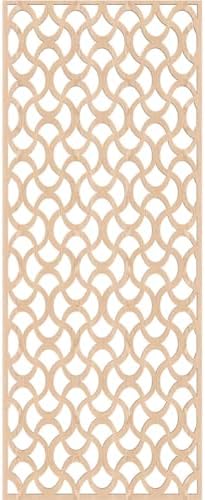 Resort Decorative Pierced Fretwork Wood Wall Panels, 19 3/8"W x 49 3/8"H x 1/4"T - Image 2