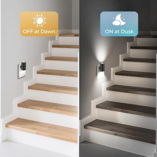 LED Night Lights Plug into Wall, Dimmable Plug in Night Light 5000K, 4 Pack - Image 2