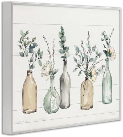 Stupell Industries Bottles and Plants Farm Wood Textured, Design by Anne - Image 2
