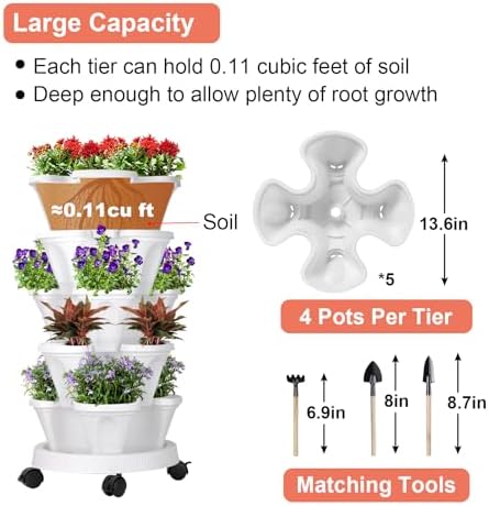 GameXcel Vertical Planter Tower - Image 6