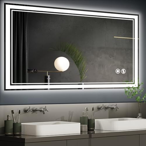 48“ x 28 Bathroom Mirror, LED Mirror by NESDCC