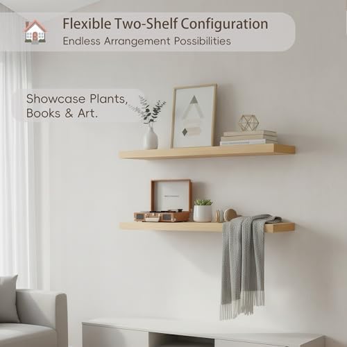 Lufia Floating Wall Shelves, MDF - Image 5