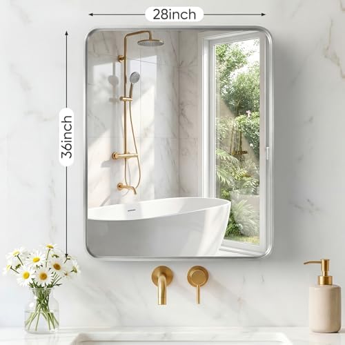 Sweetcrispy Bathroom Mirror 36x28 Inch, Vanity Mirror - Image 2