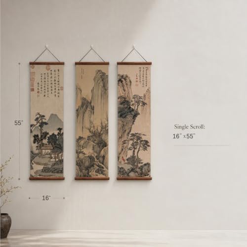 xinyuru Chinese Ancient Landscape Scroll Wall Art Poster - Image 4