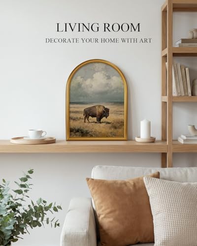 VIYYIEA Vintage Bison Canvas Wall Art - Image 6