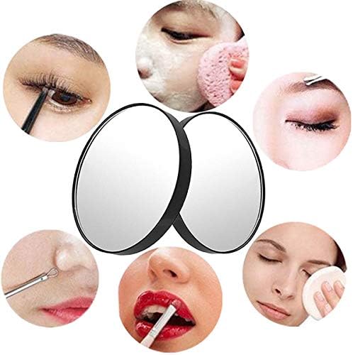 TTSAM 10X Magnifying Makeup Mirror, Round Mirror 2 Suction Cups Facial Makeup - Image 5