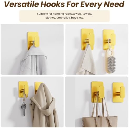 6 Pack Large Heavy Duty Wall Hooks - 26lb Max - Image 7