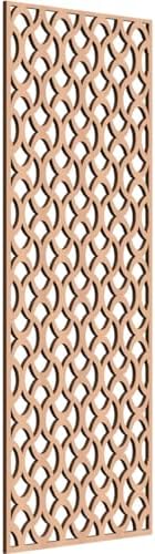 Resort Decorative Pierced Fretwork Wood Wall Panels, 15 3/8"W x 39 3/8"H x 1/4"T by EkenaMillwork