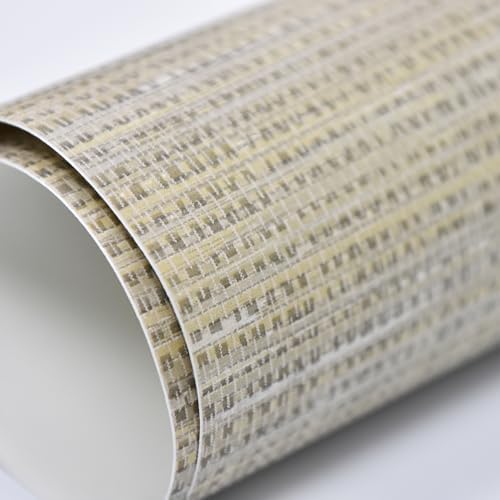 NuWallpaper Neutral Faux Grasscloth Peel and Stick Wallpaper, Textured - Image 3