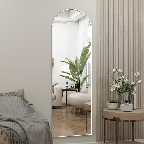 48"x 14" Arched Full Length Door Mirror, Full Body Mirror - Image 3