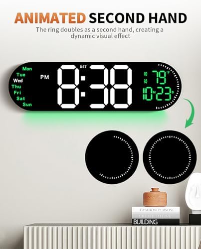 17.2 Inch Large Digital Wall Clock - Image 5