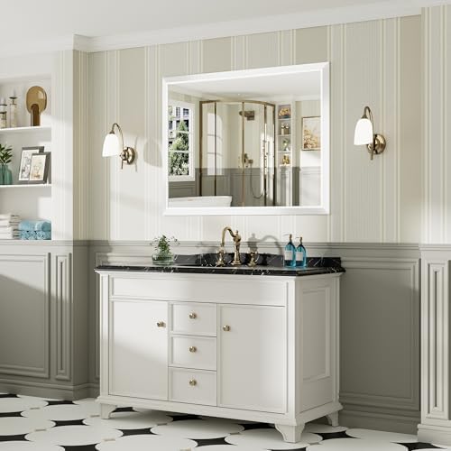 Briivue Bathroom Wall Mirror, 48x36 Inch - Image 3