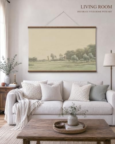 VIYYIEA Extra Large Canvas Wall Art, Vintage Landscape Scroll Print - Image 4