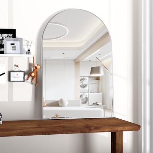 Arched Wall Mirror for Bathroom, Sliver Vanity Mirror Decor for Mantle - Image 4