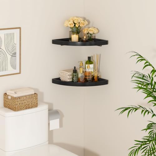 YMYNY Set of Corner Floating Shelves - Image 7