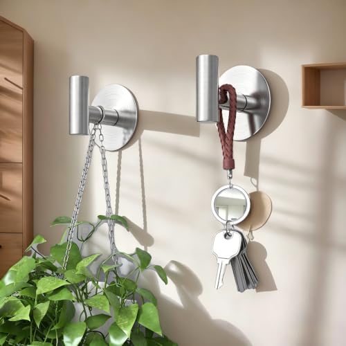 Heavy Duty Self-Adhesive Coat Hooks, Stainless Steel Towel Hooks - Image 6