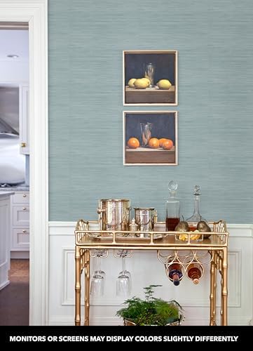 NuWallpaper x Society Social Classic Faux Grasscloth Peel and Stick Wallpaper - Image 3