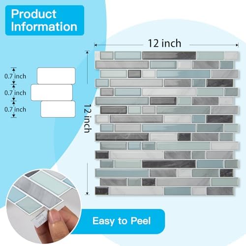 Art3d Linear Design Tile Peel and Stick Backsplash - Image 6