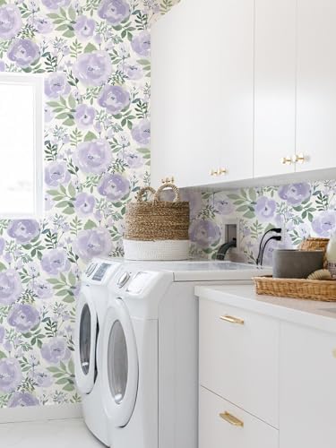 Orainege Peony Floral Wallpaper Peel and Stick Wallpaper Self Adhesive - Image 6