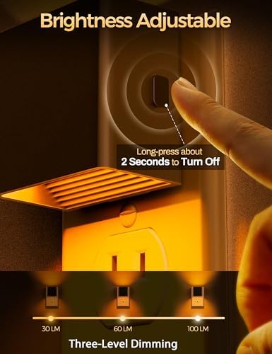DORESshop Night Lights Plug into Wall, Amber Night Light - Image 2