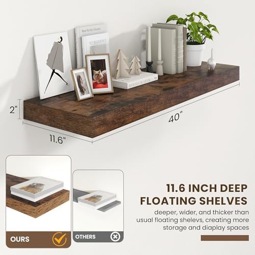 FLYJOE 40 Inch Floating Shelves - Image 3