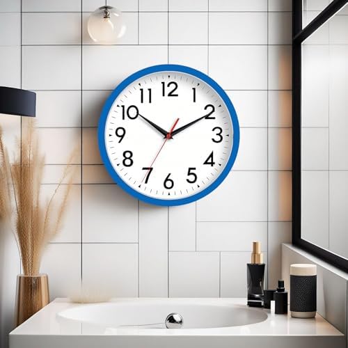 DAXSMY 8 Inch Wall Clock, Battery Operated Silent Non Ticking - Image 4