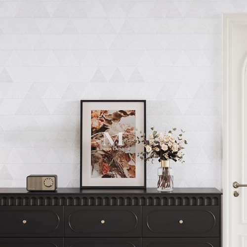 VEELIKE Diamond White Wallpaper Peel and Stick Waterproof Thick White Contact - Image 4
