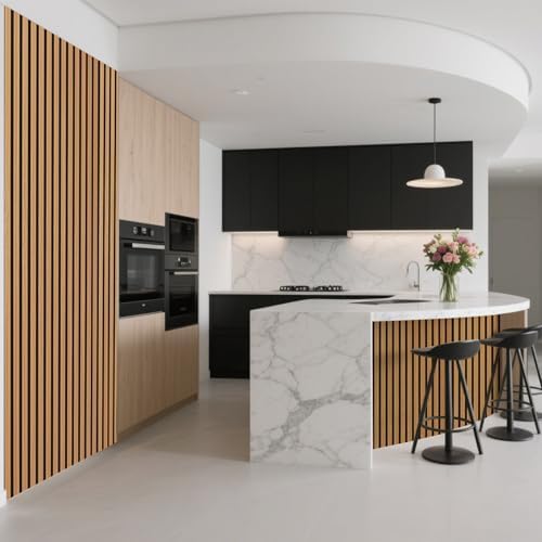Art3d Roll-Flat Acoustic Wood Slat Wall Panel, 95.3 x 23.8 in - Image 3
