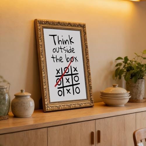 BAOGELI Think Outside The Box Poster Motivational Quotes - Image 6