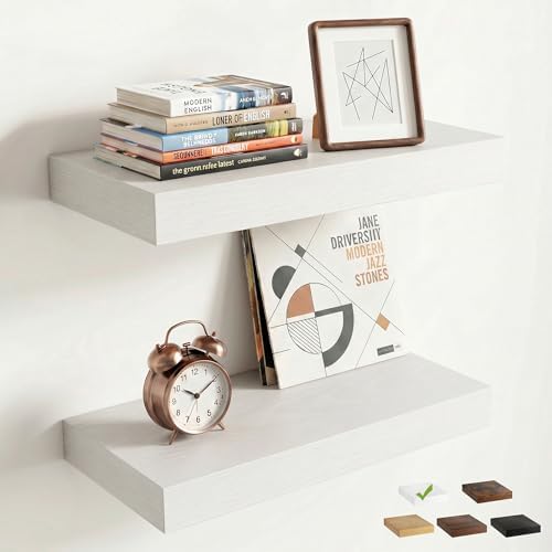 16 Inch Floating Shelves for Wall by FLYJOE