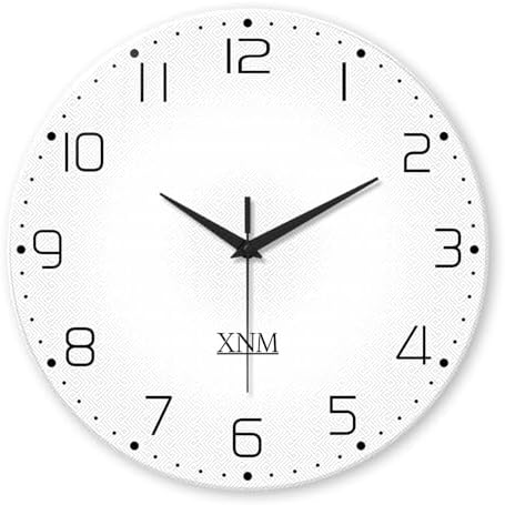 XNM Big Minimalist Glass Wall Clocks Battery Operated 16 Inch by XNMwallclock