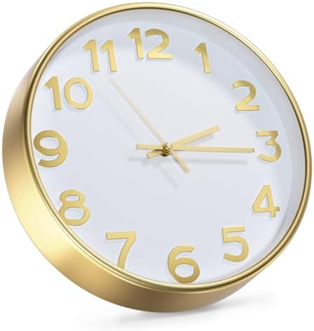 Wall Clock Silent Non-Ticking Battery Operated Indoor Analog Simple Style - Image 2